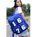 2016 new arrival women number backpacks high quality nylon lady travel bag high school college student