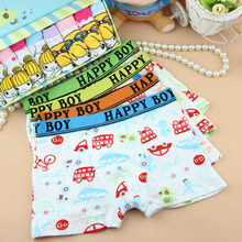 2015 New cuecas 4Pcs Baby Boys Briefs Fashion Boxer Underwear Kids Cute Cartoon Panties Children Soft