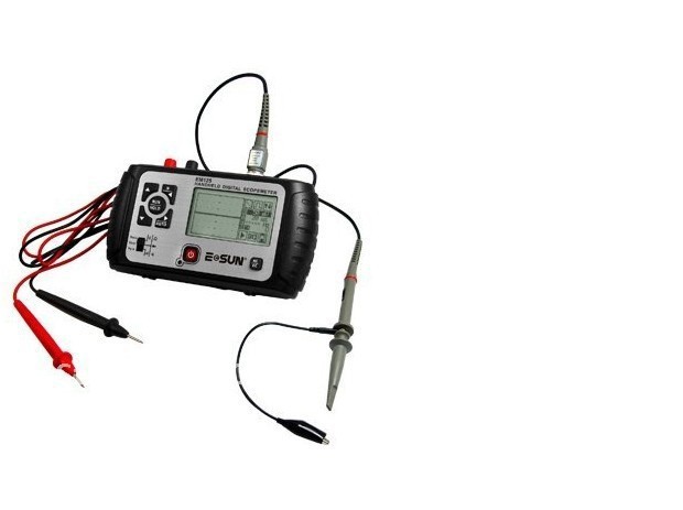 Free shipping 2 in1 Mini Oscilloscope Multimeter Voltmeter Ohmmeter Capacitance tester Digital handheld scopemeter