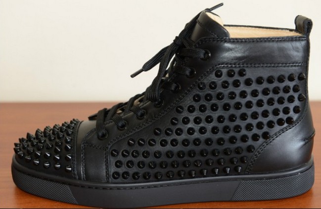 black spiked louis vuitton shoes - red bottom shoes with spikes