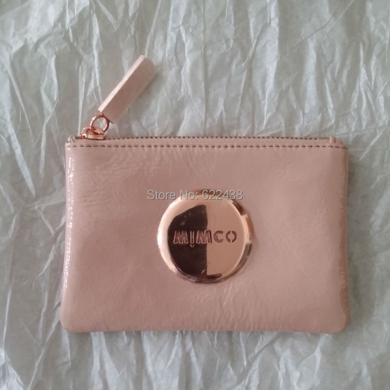 FREESHIPPING MIMCO PINK PATENT LEATHER ROSEGOLD BA...