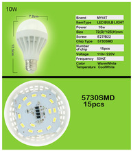 Led E27 bulb lamp E14 220V B22 3w 5w 7w 9w 12w 15w lamp lampada Led