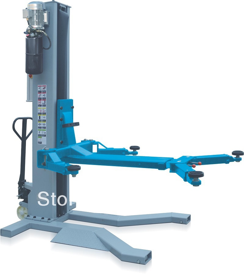 Latest NEW mobile 2.5ton/5500lb single post car lift-in ... Latest NEW mobile 2.5ton/5500lb single post car lift-in ...