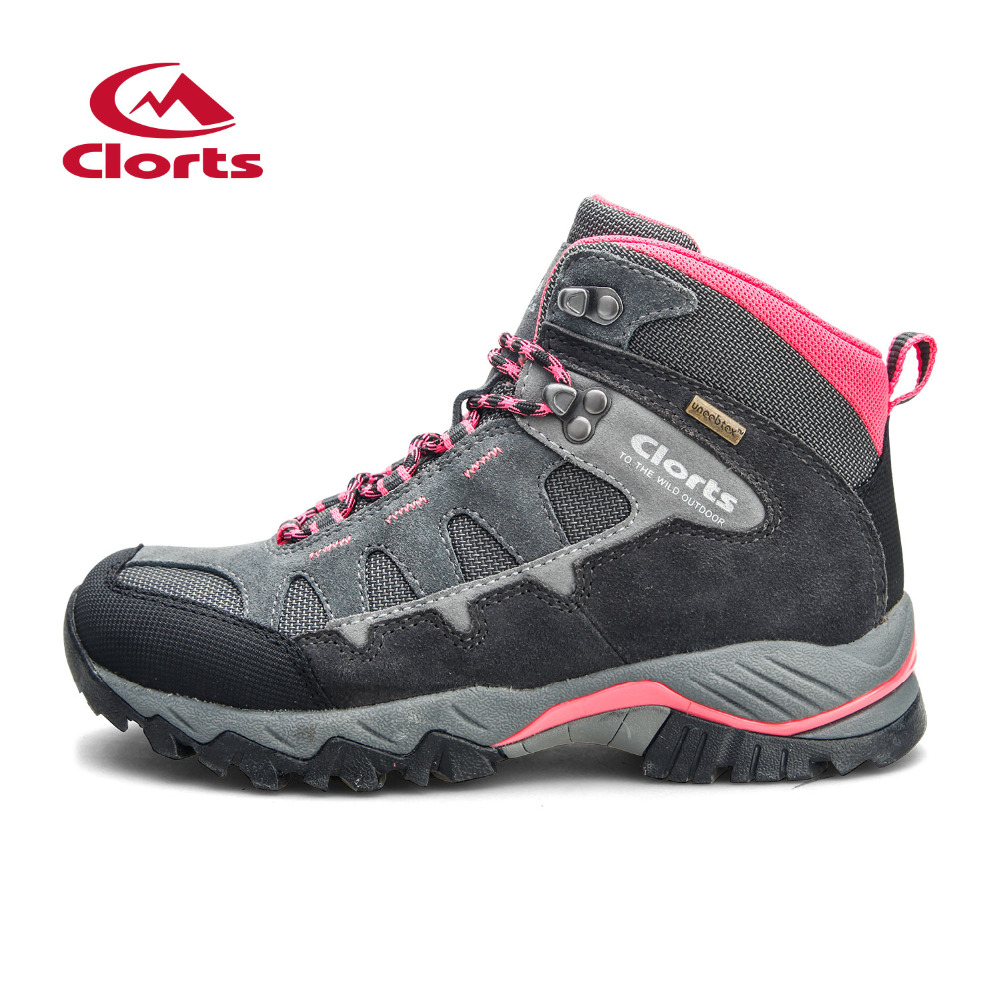 Clorts New Hiking Boots for Women Breathable Mountain Boots Waterproof Climbing Outdoor Shoes HKM-823ABCF
