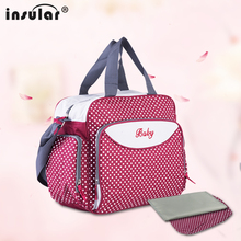 2016 New Fashion pop Multifunction Mummy Bag Large Capacity Mother Child Bags Baby Care Nappy Changing Nappy Bags