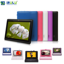 IRULU 7″ Brand Tablet PC 8GB ROM Dual Core Android 4.2 Tablet Dual Camera OTG USB 3G WIFI w/Red Keyboard Case 2015 New Arrival