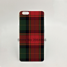 07287 RED BLUE TARTAN SCARF FASHION Hard transparent Cover Skin Back Case for iPhone 4 4S 5 5S 5C 6 6S Plus 6SPlus