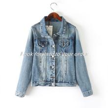 2014 Spring Winter Fashion Cool Ladies Denim Jacket Women Coat