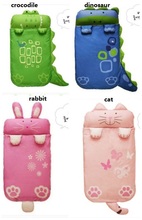 Free shipping Cute Children’s sleeping bag Kid’s Blanket 4 designs size 140cm*60cm Crocodile/dinosaur/rabbit/cat