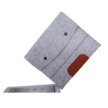 Felt design pouch smart cover case for ipad mini /mini3/mini2