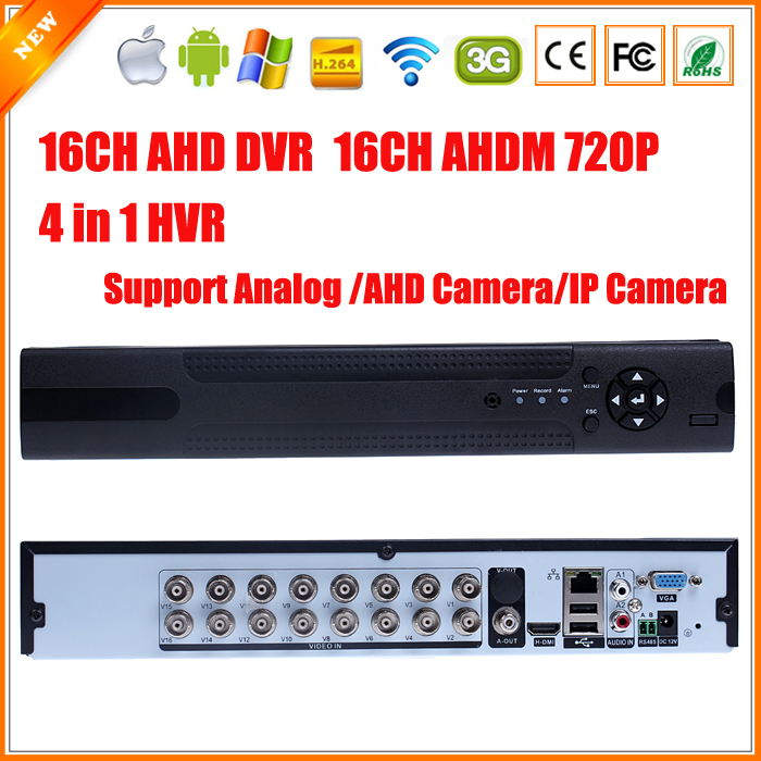  DVR   720 P  AHDM DVR 16  2 SATA HDD  3  wi-fi  DVR 16-  NVR DVR  ONVIF 16-