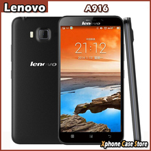 New Original Lenovo A916 3G WCDMA & GSM Smartphone 8GBROM 1GBRAM 5.5inch Android 4.4 MT6592M + 6290 Octa Core Support Play Store