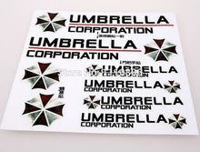 Newest 3D Resident Evil Umbrella Corporation Car Styling Decal Decoration Stickers for Tesla Toyota Chevrolet Volkswagen Lada