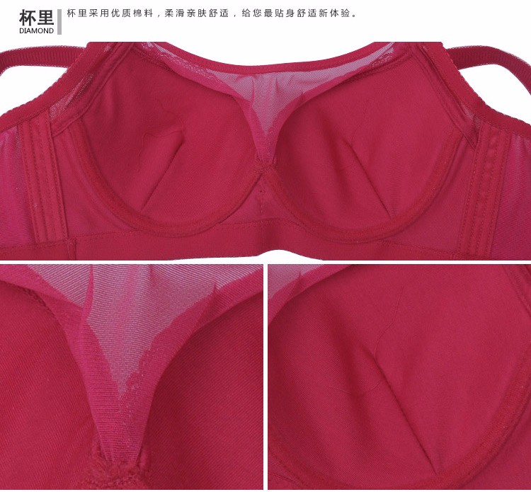 Sexy Full Cup Anti Emptied B C D E Cup Bra Push Up Thin Womens Big Size Underwear Intimates 