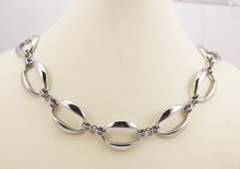 stainless steel jewelry  silver necklace for women free shipping