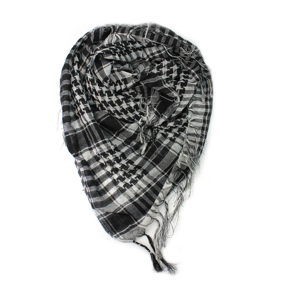 Black White Plaid Cotton Women Men Arab Scarf Shawl Shemagh font b Chequered b font Warm