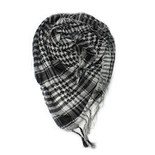 Black / White Plaid Cotton Women Men Arab Scarf Shawl Shemagh Chequered Warm Supplies For Winter 2016 New Arrival Top