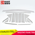 KUST Newest Version Stainless Steel Car Window Trim Sticker For Hyundai For Tucson 2015 Window Frame
