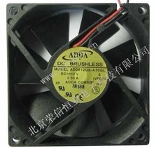 Used Free Shipping DC12V 0.3A Server Cooling Fan For ADDA AD0812US-A70GLServer Square Fan 2-wire 80x80x25mm