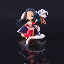 New One Piece Hand Do Q Version In Red Boa Hancock Action Figure 8cm Pirates Female Emperor Furnishing Articles Decorations