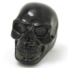 Mens Boy 316L Stainless Steel Cool Punk Gothic Big Black Skull Newest Desing