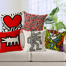 painting cushion linen cojines creative coussin almofadas decorativos vintage decorative pillows