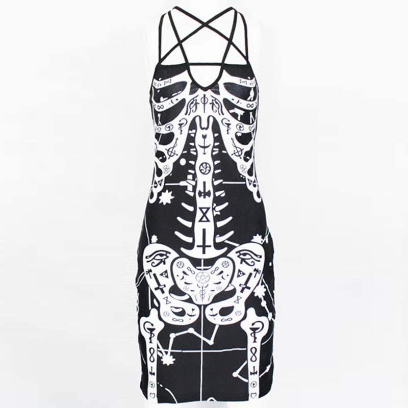 Occult-Bones-Printed-Dress-LC22127-25750