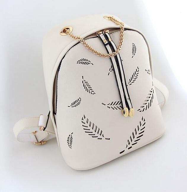 New top quality fashion women pu leather backpack printing backpack school bag for girls mini women