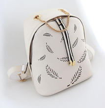 New top quality fashion women pu leather backpack printing backpack school bag for girls mini women