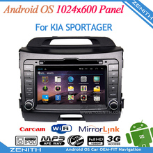 New Android OS Stereo for Kia SPORTAGE 2010 – 2014 DVD player GPS navigation radio Headunit navi free map 3G Wifi 1024*600 HD
