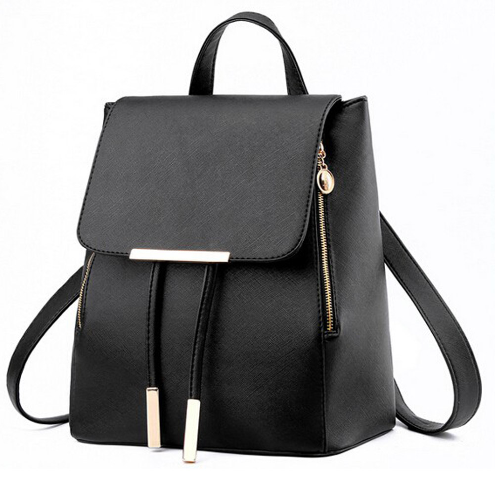 female leather backpack