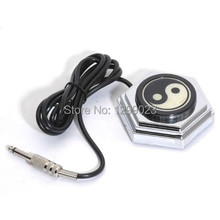 Silver Round Base tattoo Foot Switch Foot Pedal for Tattoo Machine Tattoo Power free shipping Supply FS-9