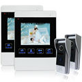 Homefong Wired Video Doorphone Video intercom Systems 4 inch Monitor with Picture Memory Video Recording function
