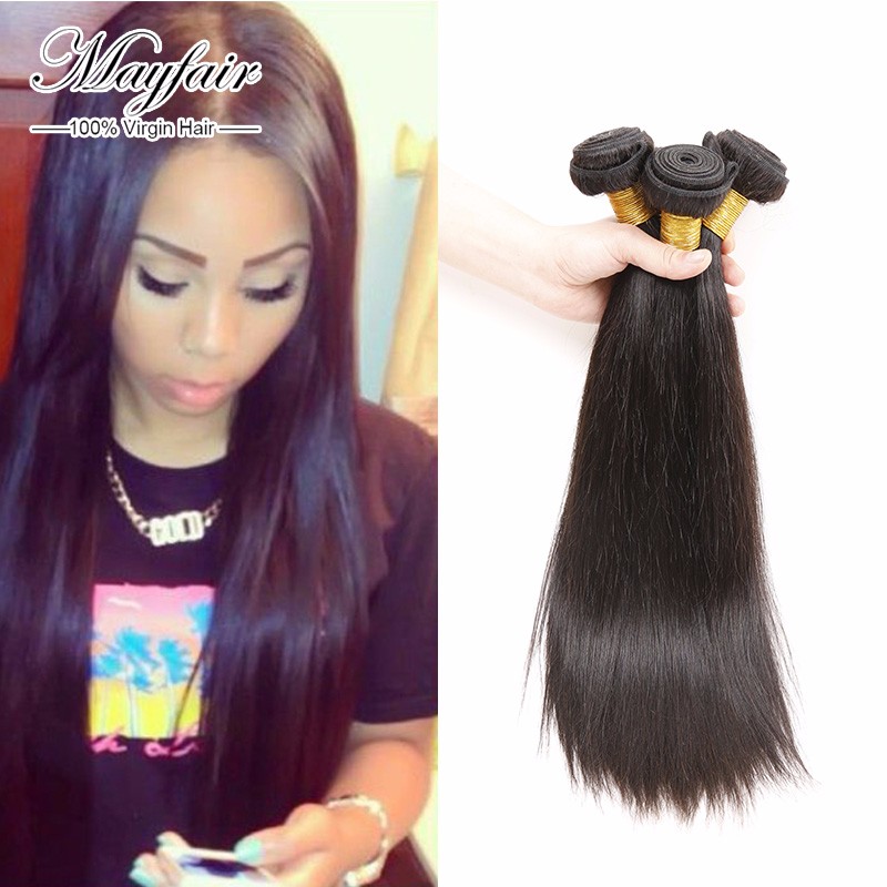 7a Unprocessed Virgin Hair 1 Pc Lot Mongolian Virgin Straight Hair