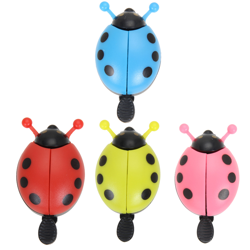 Lovely Kids Beetle Ladybug Ring Bell 22mm Handlebar Bicycle Bike Horn Alarm
