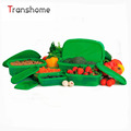 TRANSHOME Stay Green Container 10 Sets Of Green Plastic Food Sealed Crisper Lunch Box For Kids