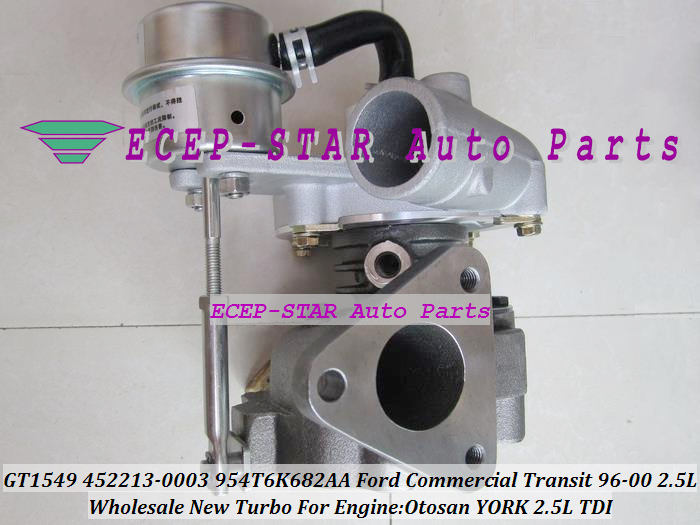 GT1549 452213-5003S 452213-0001 452213-0003 954T6K682AA Turbo Turbocharger For Ford Commercial Vehicle Transit van Otosan YORK 1997-00 2.5L TDI (2)
