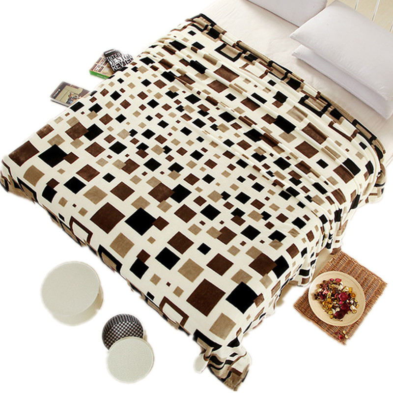 2016 New super soft air condition coral fleece flannel fabric blanket baby sofa throw font b