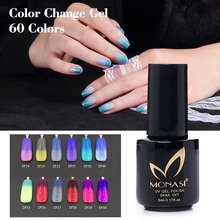 LED Long Lasting Temperature Change Nail Gel Polish 5ml UV Soak Off GEL Hot Sale Nail Art Salon MONASI(DF49~DF60)