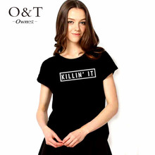 2015 Hot sale summer graphic letter printed funny tshirts women tops for girls woman unisex female