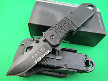 Hot FOX E.R.T ERT mango ABS 7Cr17Mov hoja tactical supervivencia del cuchillo que acampa herramientas de rescate del cuchillo de bolsillo HK aire del poste envío gratis