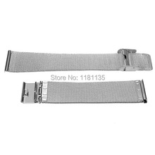New Silver 18mm 20mm 22mm 24mm Stainless Steel Watch Mesh Bracelets Straps Replacement Band Free Shipping
