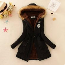 2016 Winter Jacket Women New Winter Womens Parka Casual Outwear Military Hooded Coat Fur women Coat Manteau Femme Woman Clothes