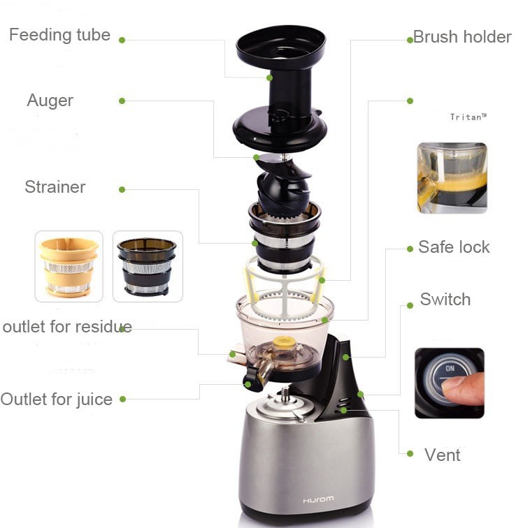 Hurom HU500DG Slow Juicer Red 11street Malaysia - Blender / Mixer / Juicer / Grinder
