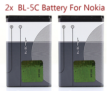 2x 1020Mah Battery BL5C BL 5C BL 5C Rechargeable Accessories Replacement For Mobile Phone Nokia 2610