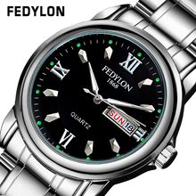 Relojes Hombre 2016 Luxury Brand Watches Men Steel Clock Men Day Date Waterproof Men’s Watch Quartz Wrist Watches For Men 0309