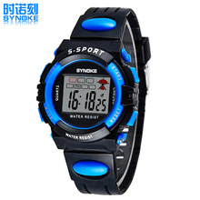 Multifunción luminoso impermeable relojes estudiantes reloj deportivo para chico / chica reloj de regalo navidad