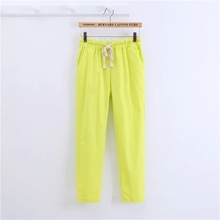 2016 Spring Summer Fashion Women Trousers Brand Quality Elegant Candy Color Pencil Pants Women Casual Leisure Pants