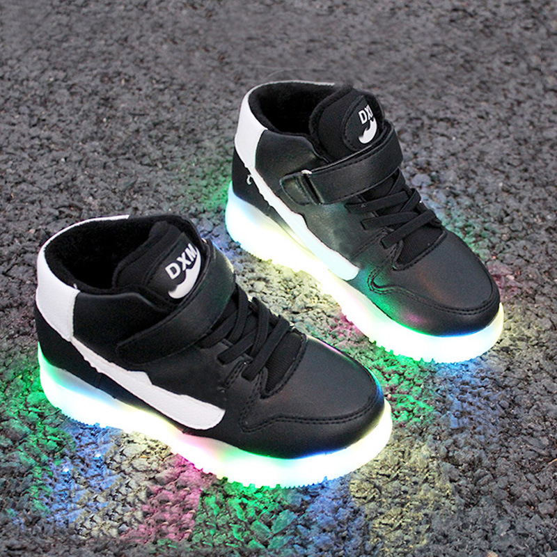 Autumn And Winter Led Light Luminous Baby Boys Girls Shoes Kids Shoes Children Shoes LED Sneakers Travel Boys Girls Boots G19