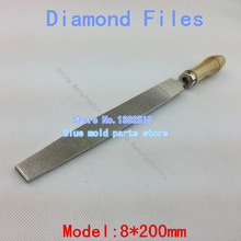 Mango de madera, uso de la mano, usted puede polaco : cerámica, vidrio, aleaciones, alta calidad de diamante 8 * 200 MM